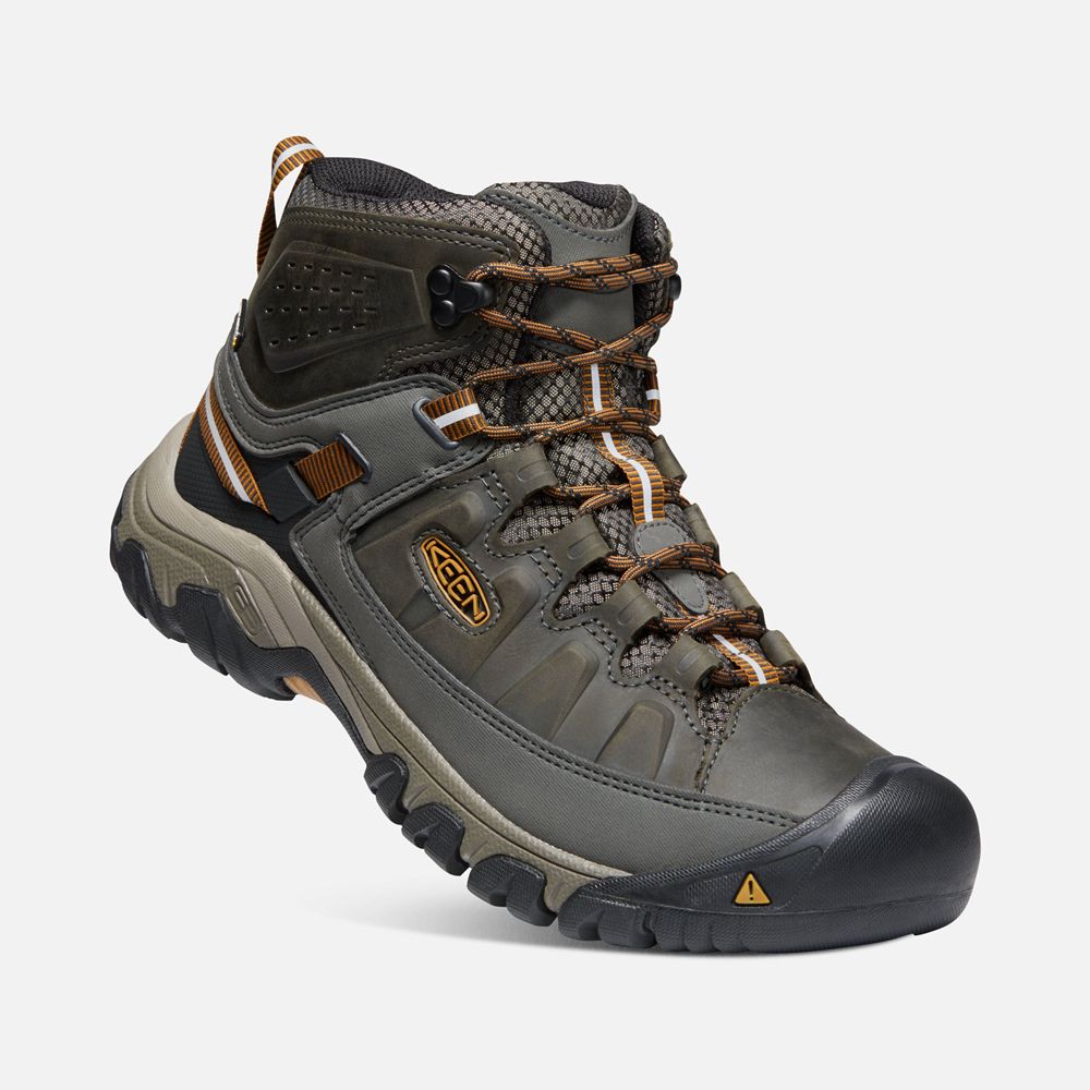 Botas de Seguridad Keen Mexico Verde Oliva/Negros - Hombre Targhee Iii Waterproof Mid - JD7150849